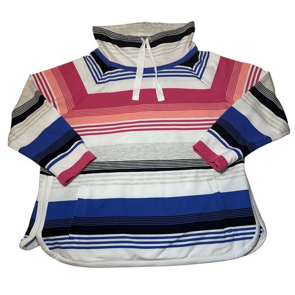 T by Talbots Tops - T by Talbots Women’s 2X Cotton Blend Funnel Neck Pull Over Sweatshirt Pockets